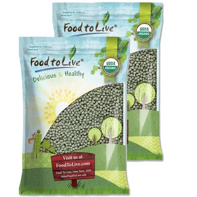 Organic Dried Green Peas - by Food To Live