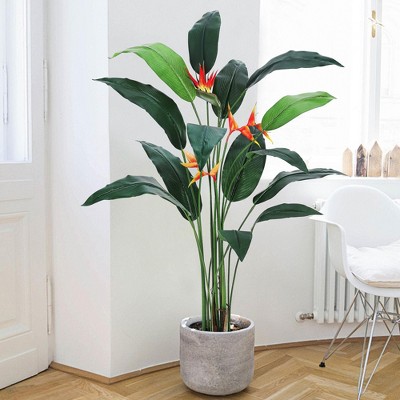 COZONY 6/7 FT Artificial Bird of Paradise Plant in Planter, Realistic Faux Tree for Indoor & Outdoor