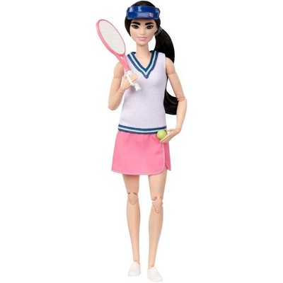 Barbie Careers Fashion Doll & Accessories, Made to Move Tennis Player