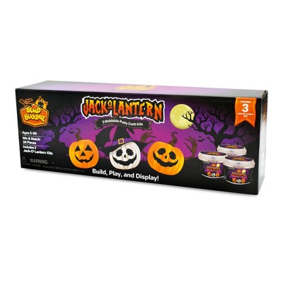 Build Buddiez: Jack-O-Lantern Craft Kit 3 Pack – Ages 5+