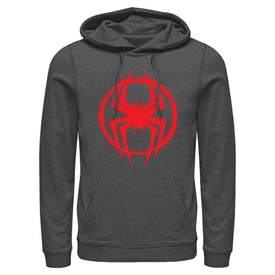 Mens Marvel: Spider-Man: Across the Spider-Verse Graffiti Red Logo Lightweight Hoodie