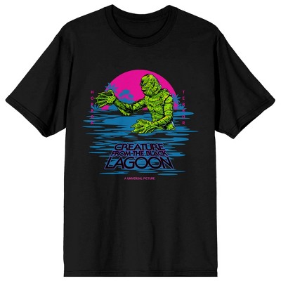 Universal Monsters Creature From The Black Lagoon Crew Neck Short Sleeve Men's Black T-shirt
