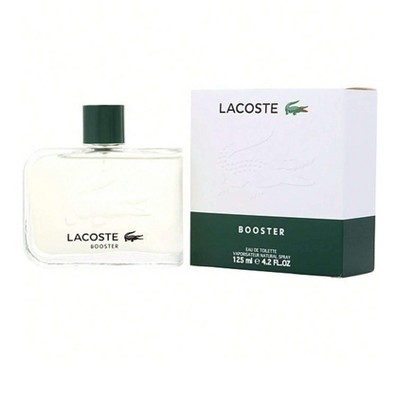 Booster By Lacoste Men Orange, Grapefruit, Eucalyptus, Spicy Mint, Basil Casual Edt Spray 4.2 Oz (New Packaging)