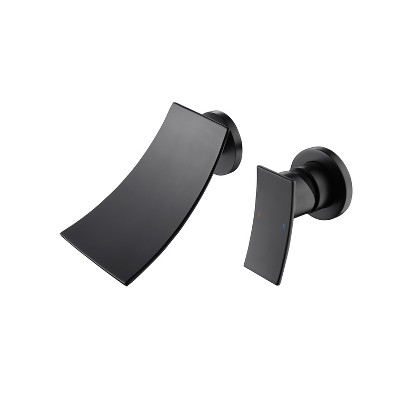 Gulches Wall Mount Widespread Bathroom Faucet - Stylish Waterfall Design, Space-Saving, Precision Control