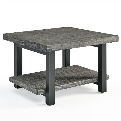 Pomona Metal and Wood Square Coffee Table - Alaterre Furniture