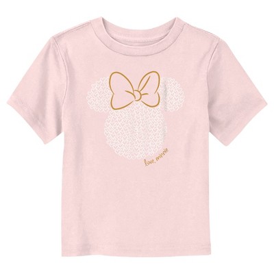 Toddler's Minnie Mouse Love Minnie Logo T-Shirt