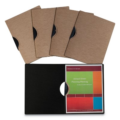 C-Line Modern Metallic Executive Style Report Cover Swing Clip - 8.5 "x 11" - Bronze - Case of 5
