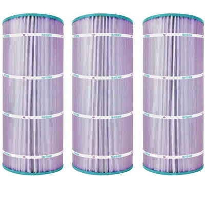 Hurricane 3 Pack HF9410-01P Platinum Purple Pool Filter Cartridge for PAP100-4, Unicel C-9410, Filbur FC-0686, Predator 100, Pentair Clean & Clear 100
