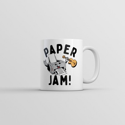 Crazy Dog Paper Jam Mug Funny Sarcastic Printer Graphic Novelty Coffee Cup-11oz