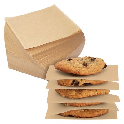 Juvale 1000 Sheets Precut 4x4 Parchment Paper Squares, Bulk Unbleached Liners for Baking, Cookies, Hamburger Patty Press