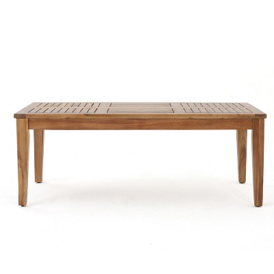 GDFStudio Eudora Outdoor Acacia Wood Coffee Table