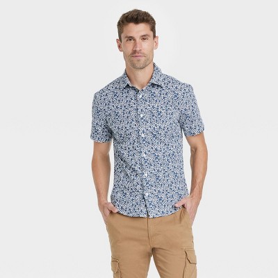 Men's Short Sleeve Poplin Button-Down Shirt - Goodfellow & Co™