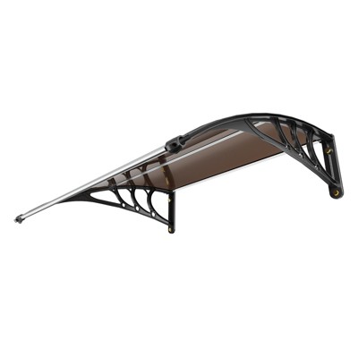 VEVOR Window Door Awning Canopy 40" x 40", UPF 50+ Polycarbonate Entry Door Outdoor Window Awning Exterior, Front Door Overhang Awning