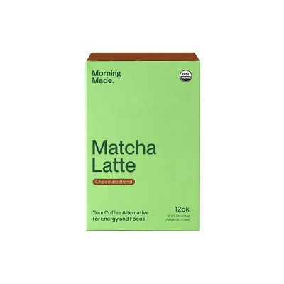 Morning Made Chocolate Blend Matcha Latte - 2.16oz/12ct