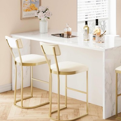 Bar Stools Set of 2, Counter Height Bar Stools for Dining Room, Island Chairs for Kitchen Table, Tall Barstools