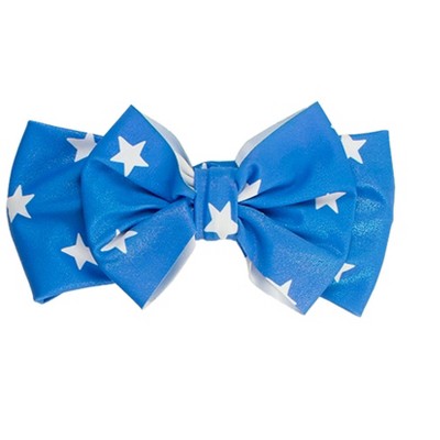 RuffleButts Girls UPF50+ Shimmer Swim Bow Headband