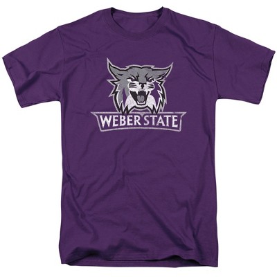 Men's Weber State Universitydistressed Primary Logo T-Shirt