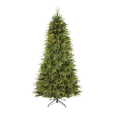 7ft. Fir Look Artificial Christmas Tree with 500 Clear LED Lights and 2542 Branches – Elegant Holiday X-Mas Tree