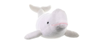 Wild Republic Cuddlekins Beluga Whale Stuffed Animal, 12 Inches