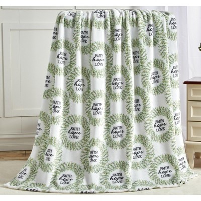 Noble House Extra Heavy and Plush Oversized Throw Blanket - Faith 50" x 70"