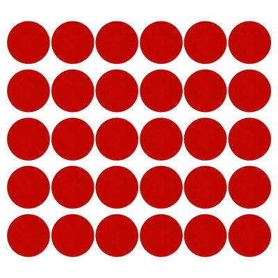 Unique Bargains Self-Adhesive Waterproof PVC Classroom Round Floor Sticker 30 Pcs