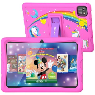 Contixo K103 10" Kids Tablet - 8-Core 2.0GHz, 3GB RAM, 32GB Storage, Android 13, with 80 Disney E-books & Contixo Academy, Case with Kickstand