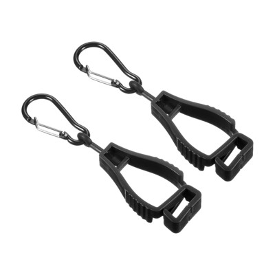 Unique Bargains Glove Keeper Gloves Grabber Catcher Prevent Losing Hook Clips Holder Helmet Hanger 2 Pcs