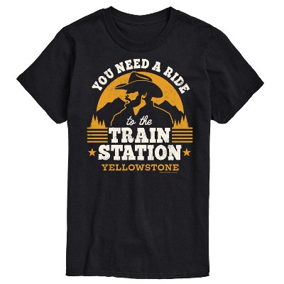Men's - Yellowstone - You Need A Ride To The Train Station Short Sleeve Graphic T-Shirt
