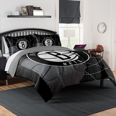 Sweet Home Collection NBA Brooklyn Nets Comforter & Pillow Sham Set