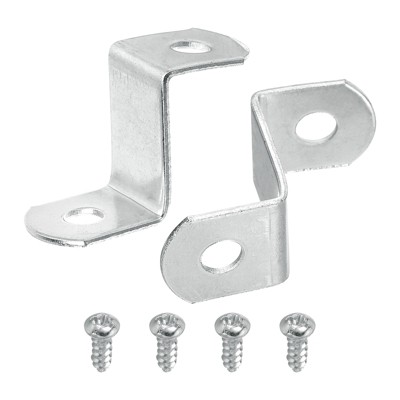 Unique Bargains Z Shape Offset Canvas Clips with 2 Mounting Holes and Screws