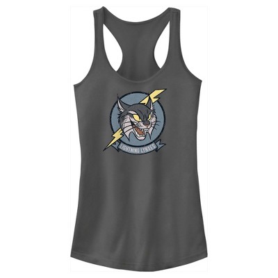 Juniors Womens Disney Strange World Lightning Lynxes Racerback Tank Top