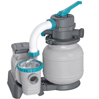 Bestway 58498E Flowclear 1500 Gallon Sand Filter Pump for Above Ground 300 to 11,200 Gallon Swimming Pools with Adapter, (Sand is Sold Separately)
