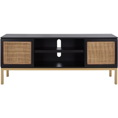 Zadie 2 Shelf Rattan Media Stand - MED5009 - Safavieh