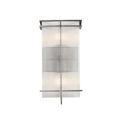 LNC Westystuer 2-Lights 7.5" W Mid-Century Modern  Luxury  Flush Mount Luxury Wall  Lights, Black and Clear Acrylic