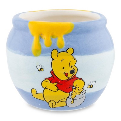 Silver Buffalo Disney Winnie the Pooh Hunny Pot Sculpted Ceramic Mini Cup | Holds 2 Ounces