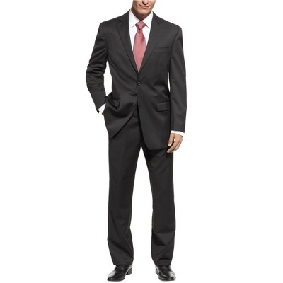 Michael Kors Mens Solid Black Two Button Formal Suit