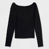 Women's Slim Fit Long Sleeve Round Neck T-Shirt - Wild Fable™ - 4 of 4