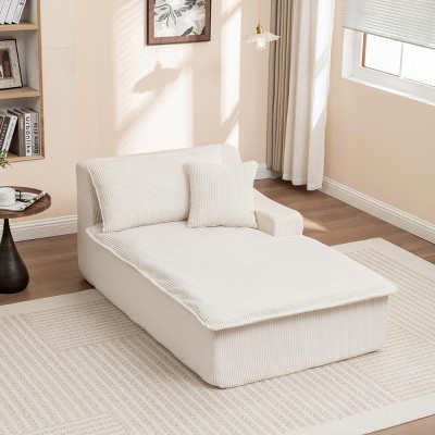 Settee Lounge Chair Modern Foam Frame Upholstered No Assembly for Living Room 39in Wide - 3irtyhousy