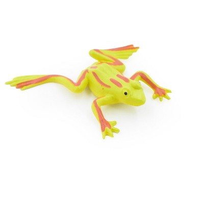 Collectible Wildlife Gifts | Frog, Green Striped Frog, Plastic Toy, Realistic, Model, Gift,      1 1/2"      CWG26B47