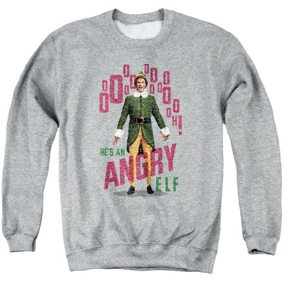 Elf He'S An Angry Elf Adult Crewneck Sweatshirt
