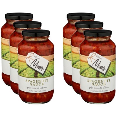 Mom’s Pasta Sauce Garlic Cloves and Basil Leaves - Case of 6 - 24 oz