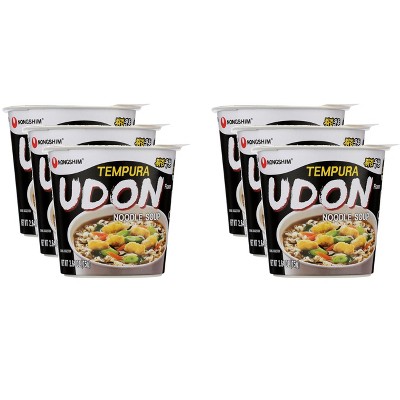 Nong Shim Cup Noodles Tempura Udon - Case of 6 - 2.64 oz