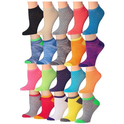 Zigzag No Show Socks - 20 Pairs