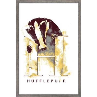 Trends International Harry Potter Hufflepuff House Logo Framed Wall Poster Prints