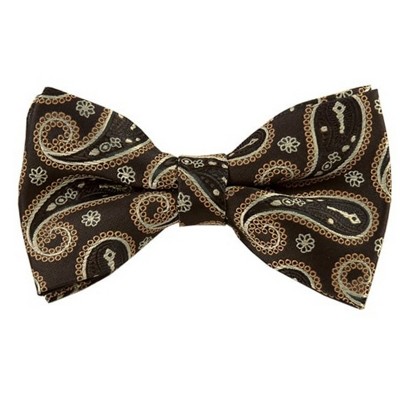 Men's Paisley Color 2.75 W And 4.75 L Inch Pre-Tied adjustable Bow Ties