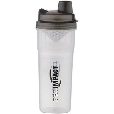 Amber Fight Gear Mini Shaker Glass with Black Cap, Premium Protein Shaker, Leak-Proof, Easy to Carry, Ideal for Gym Enthusiasts and Athletes, Black