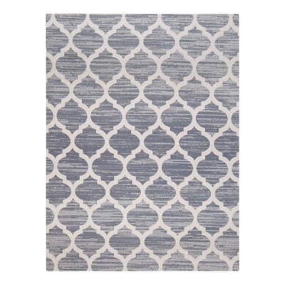 40"x54" Mitte 1/2" Rug'D Chair Floor Mat Gray/Beige - Anji Mountain