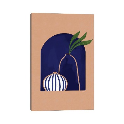 Blue Ceramics by Bria Nicole Unframed Wall Canvas - iCanvas