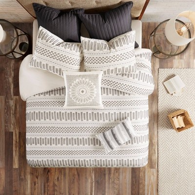 Ink+Ivy 3pc Rhea Jacquard Mini Comforter & Sham Set