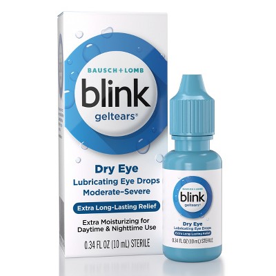 Blink Gel Tears Lubricating Dry Eye Drops - 0.34 fl oz